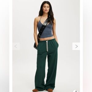 💚 Cotton On Dark Green Wide Leg Pants